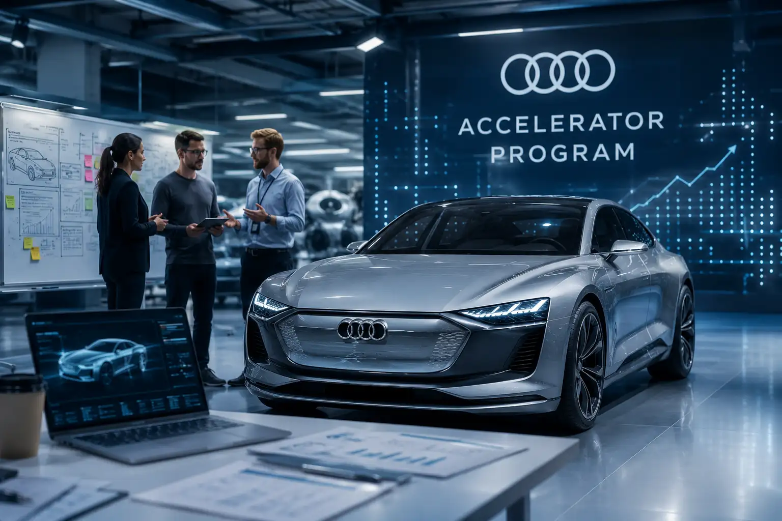 Innovációs és autóipari fejlesztési környezet az Audi Accelerator Program képzéshez