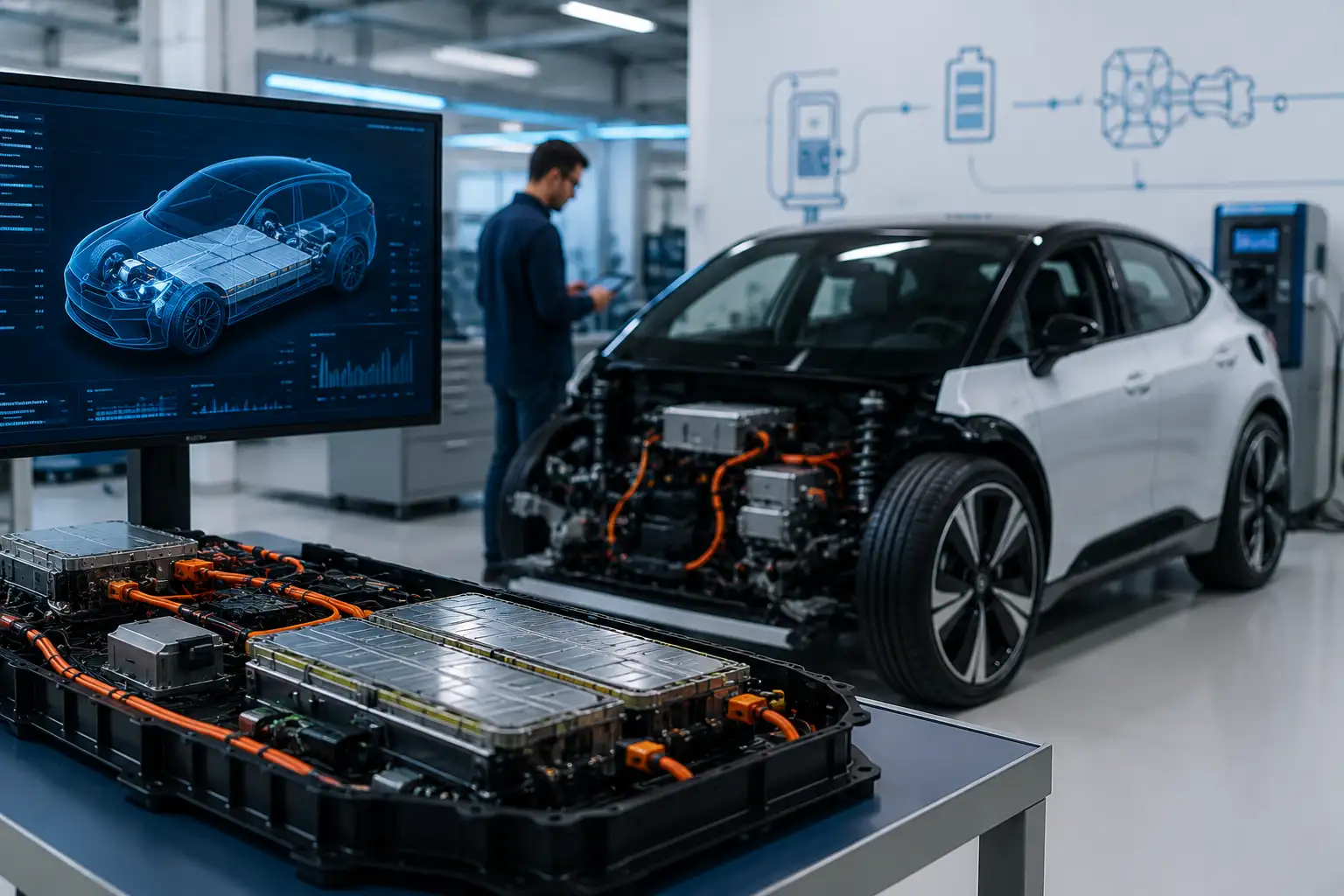 Elektromos jármű hajtásrendszerének vizsgálata modern mérnöki laborban