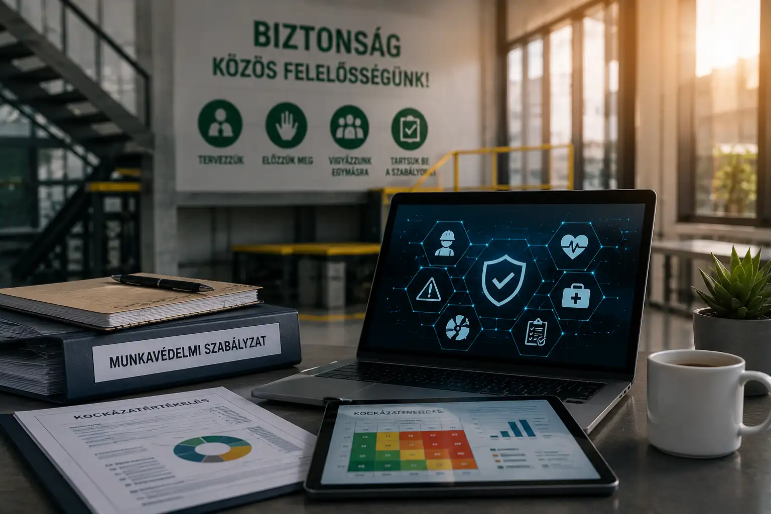Munkavédelmi kockázatértékelés modern ipari környezetben digitális eszközökkel